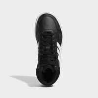 Adidas Hoops Mid GW0402 Bağcıklı Erkek Çocuk Günlük Ayakkabı Siyah