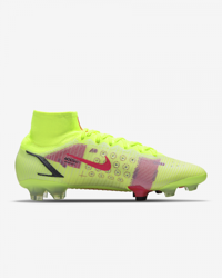 Nike Mercurial Superfly 8 Elite FG CV0958-760 Bağcıklı Çivili Krampon Yeşil
