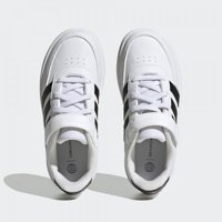 Adidas Breaknet Lifestyle Court Elastic Lace And Top Strap HP8963 Bağcıklı-Cırtlı Erkek Çocuk Günlük Ayakkabı Beyaz
