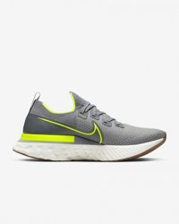 Nike React Infinity Run Flyknit CD4371-008 Ortopedik Bağcıklı Kayık Taban Erkek Koşu Ayakkabısı Gri