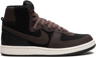 Nike Terminator High Velvet Brown FD0651-001 Bağcıklı Erkek Günlük Ayakkabı Siyah