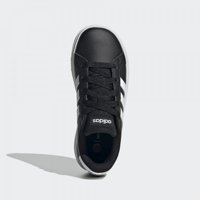 Adidas Grand Court Lifestyle Tennis Lace-Up GW6503 Bağcıklı Erkek Çocuk Günlük Ayakkabı Siyah