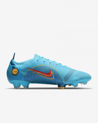Nike Mercurial Vapor 14 Elite FG DJ2837-484 Bağcıklı Çivili Krampon Mavi