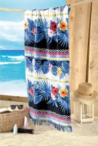Maxstyle Miami Kadife Plaj Havlusu Çok Renkli