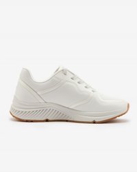 Skechers Arch Fit S-Miles Mile Makers 155570-WHT Ortopedik Bağcıklı Kadın Günlük Ayakkabı Beyaz