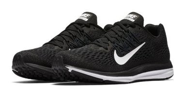 Nike Zoom Winflo 5 AA7414-001 Bağcıklı Kadın Koşu Ayakkabısı Siyah