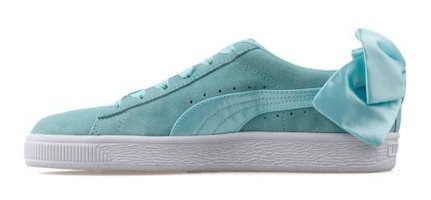 Puma Suede Bow 367317-03 Bağcıklı Kadın Günlük Ayakkabı Turkuaz
