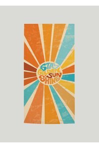 Wallhang Stay Golden Sunshine Pamuklu Plaj Havlusu Turuncu