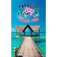 Yorka Design Beach Fun Pamuklu Plaj Havlusu Çok Renkli