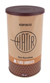 Karaca Hatır Orta Kavrulmuş Türk Kahvesi Teneke Kutu 500 Gr