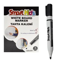 Smart 3573 12'li Doldurulabilir Silinebilir Siyah Tahta Kalemi