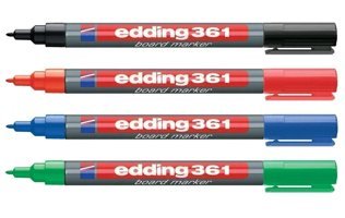 Edding 361 4'lü Doldurulabilir Silinebilir Renkli Tahta Kalemi