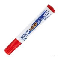 Bic Velleda 12'li Doldurulabilir Silgili Silinebilir Kırmızı Tahta Kalemi
