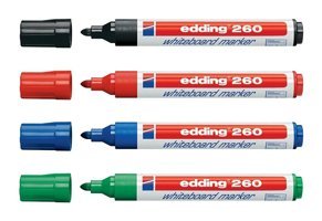 Edding 10'lu Doldurulabilir Silinebilir Renkli Tahta Kalemi