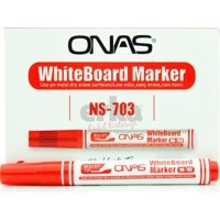 Onas Ns 703 12'li Doldurulabilir Silinebilir Kırmızı Tahta Kalemi