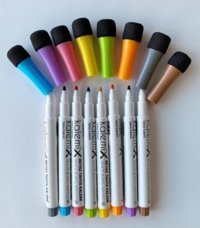 Pi Papers 8'li Silinebilir Renkli Tahta Kalemi