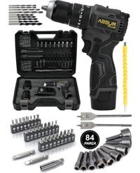 Assur Plus 1000 W Darbeli Akülü Şarjlı Matkap
