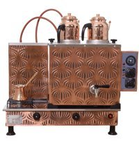 Kutlu Kanuni 2000 W 4 lt Bakır Elektrikli Semaver Kahverengi
