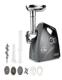 Voog Meatmix İçli Köfte Aparatlı 2000 W Kıyma Makinesi Siyah