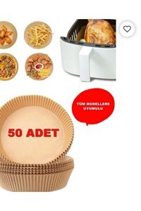 Alphom Yuvarlak Airfryer Pişirme Kağıdı 50 Adet