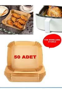 Blue Home Lıght Kare Airfryer Pişirme Kağıdı 50 Adet