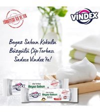 Vindex Büzgülü Büyük Boy 65x70 cm Çöp Poşeti 15 Adet Beyaz