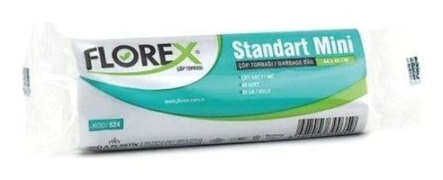 Florex Mini Boy 44x45 cm Çöp Poşeti 25 Adet Beyaz
