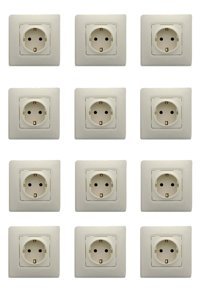 Legrand Salbei Çerçeveli Topraklı İç Mekan 12'li Priz Bej