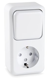 Heitech Schuko Priz Çerçeveli Topraklı İç Mekan Tekli Priz Beyaz