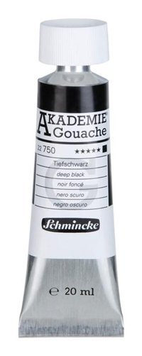 Schmincke 750 Tüp Deep Black 20 ml Guaj Boya