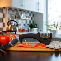 Royaleks SM-015 Abs Plastik Çelik - Seramik Siyah Bıçak Bileyici