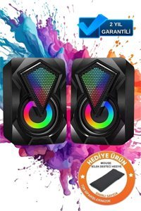 Zineets RGB USB 1+1 Bilgisayar Hoparlörü