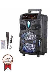 Torima NDR-P55 20 W Radyolu Işıklı Taşınabilir Siyah Bluetooth Hoparlör