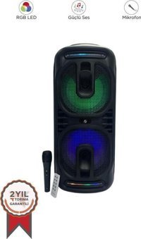 Torima KTS-1819 15 W Işıklı Taşınabilir Siyah Bluetooth Hoparlör
