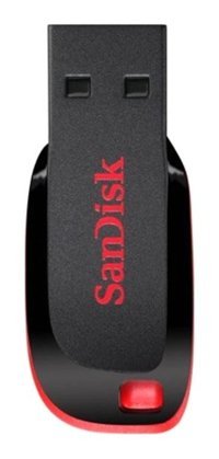 Sandisk Cruzer Blade USB 2.0 USB Type A 4 GB Flash Belek Siyah