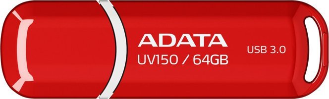 Adata AUV150 USB 3.0 USB Type A 64 GB Flash Belek Kırmızı