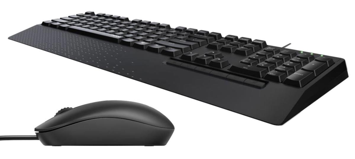 Rapoo KMS NX2000 Sessiz Siyah Kablolu Klavye Mouse Seti