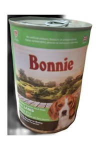 Bonnie Kuzu Etli Parça Etli-Soslu Yetişkin Köpek Maması 400 gr Tekli