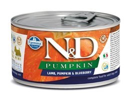 N&D Balkabaklı-Kuzu Etli-Yaban Mersinli Yetişkin Köpek Maması 140 gr Tekli
