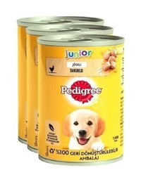 Pedigree Junior Tavuklu Parça Etli Yavru Köpek Maması 24 x 400 gr 24'lü