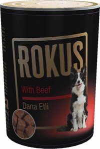 Rokus Dana Etli Parça Etli Yetişkin Köpek Maması 410 gr Tekli