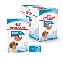 Royal Canin Medium Tavuklu Parça Etli Yavru Köpek Maması 10 x 140 gr 10'lu