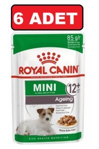 Royal Canin Mini Ageing Kümes Hayvanlı Soslu Yaşlı Köpek Maması 6 x 85 gr 6'lı