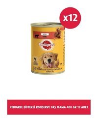 Pedigree Biftekli Jöleli Yetişkin Köpek Maması 12 x 400 gr 12'li