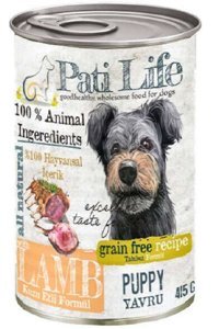 Pati Life Kuzu Etli Jöleli Yavru Köpek Maması 24 x 415 gr 24'lü