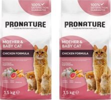 Pronature Tavuklu Tahıllı Yavru - Yetişkin Kedi Maması 2x1.5 kg