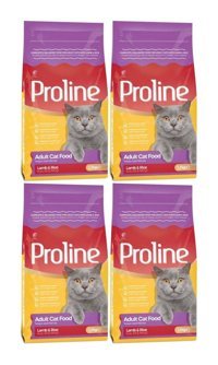 Pro Line Kuzu Etli-Pirinçli Tahıllı Yetişkin Kedi Maması 4x1.2 kg