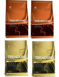 Trendline Gurme-Kuzu Etli Tahıllı Yetişkin Kedi Maması 4x1 kg