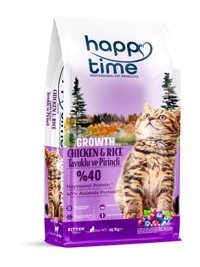 Happy Time Tavuklu Tahıllı Yavru Kedi Maması 15 kg