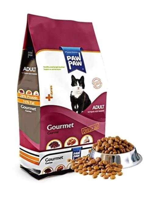 Paw Paw Multi Color Gurme Tahıllı Yetişkin Kedi Maması 10 kg